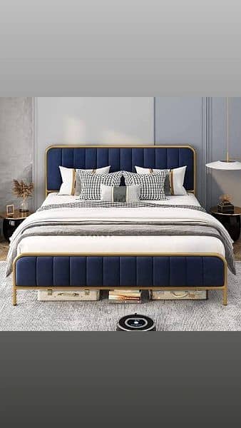 iron bedset | double bed | king bed | steel bed bedroom set 6