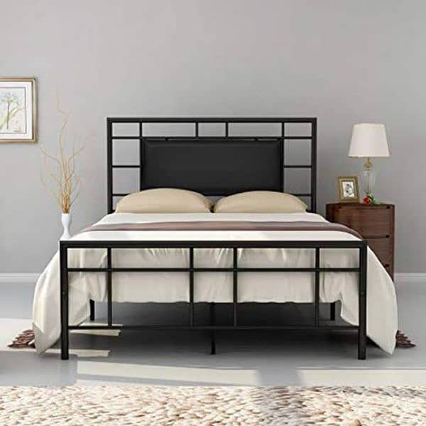 iron bedset | double bed | king bed | steel bed bedroom set 8