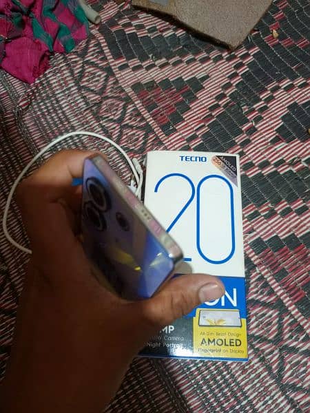 tacno camon 20 original phone Dabba charger ha all ok 10/10 condition 1