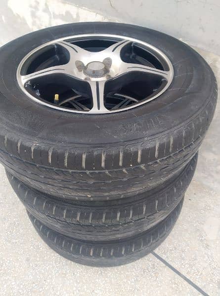 Rim tyres 14 inch exchange possible 7