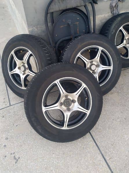 Rim tyres 14 inch exchange possible 11