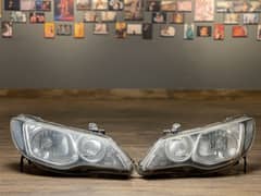 Civic Reborn Original Headlights and Fog Lamps(with fixtures)