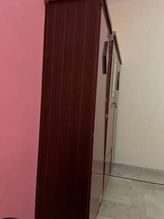 3 door wood cupboard almari for sale