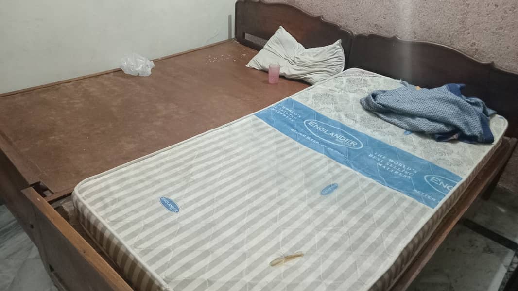 2 Single Bed With One Almost New Mattress For Sale 1