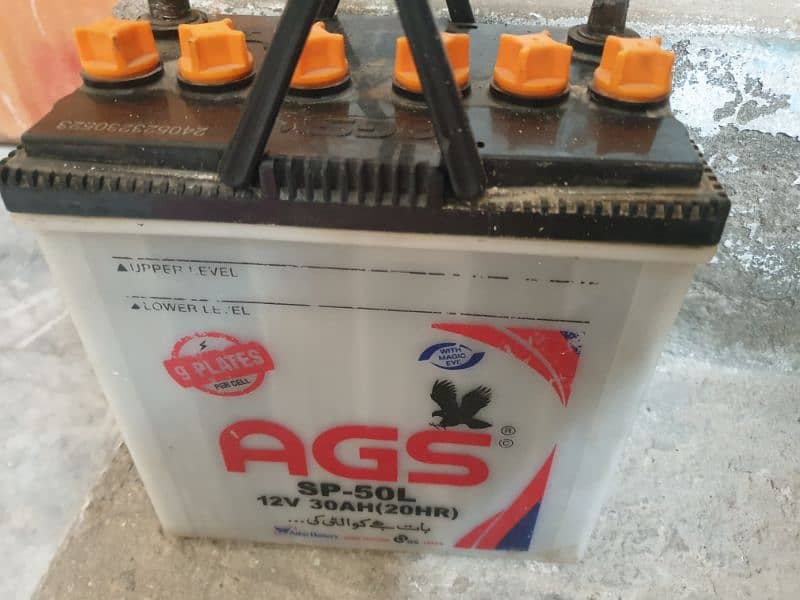 Battery AGS sp 50L good condition battery purchased in May 2024 1