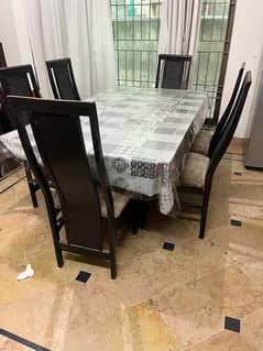 Dining Table with glass top