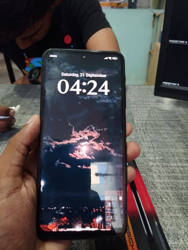 Redmi note 10 with adapter and box condition 10/9 4