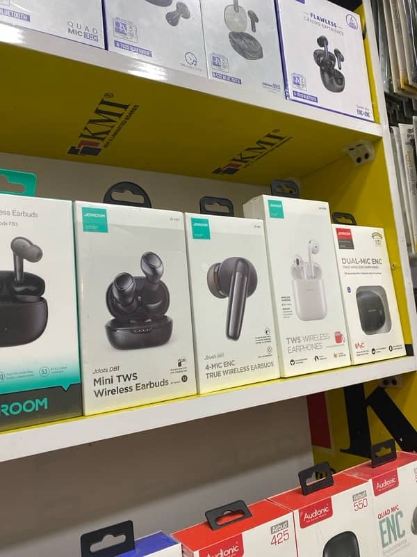 Audionic, ronin, login, Joyroom all models earbuds AirPods available 2