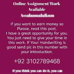 Assignment Jobs Available for student's, housewives, jobless persons 0