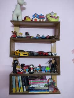 toy/ book rack with toys