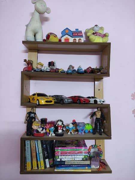 toy/ book rack with toys 1