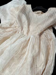 organza tissue frock skin and white color