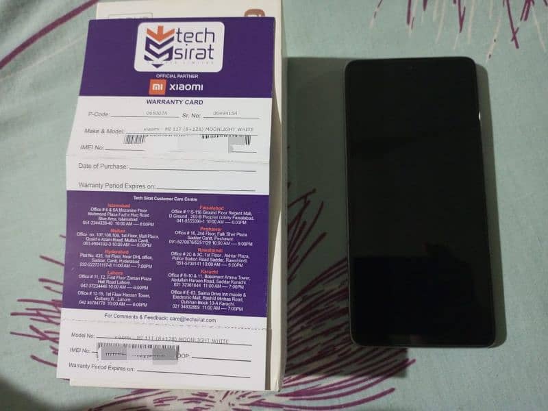 Xiaomi MI 11t Dual SIM PTA approved with Box 6