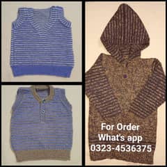 Handmade Woven Kids' Sweater | Winter Upper Boys & Girls l0323-4536375