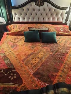 antique patch work bedsheet