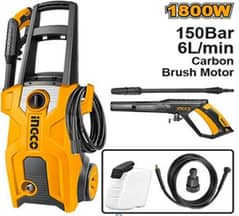 Branded INGCO High Pressure Washer - 150 Bar, Auto Stop