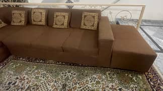 7 Seater L Shape Sofa with cushions