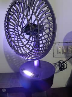 Rechargable Fan with emergency light