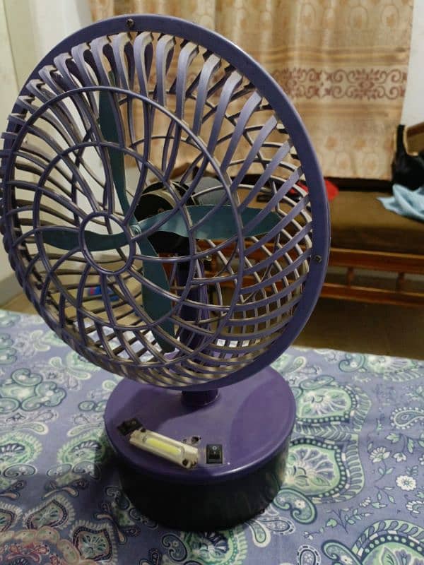 Rechargable Fan with emergency light 2