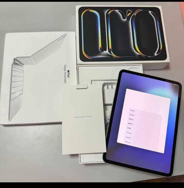 apple ipad m4 pro with box new condition ha model 2024 1