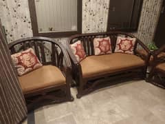 2+1+1 pure wood sofa new seat poshish