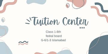 Tuition center in G-6