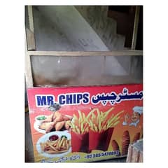 Chips and Fries and Burger Stall for sale Size is large.