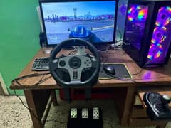 this is pxn v9 steering wheel with shifter for xbox: pc:ps3:ps4