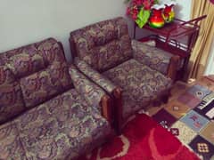 5 seater pure wood sofa set