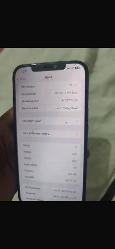 iphone 12  pro max 128 gb non pta 4