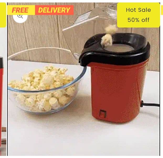 Portable Hot Popcorn Machine - Automatic Popcorn Maker 5