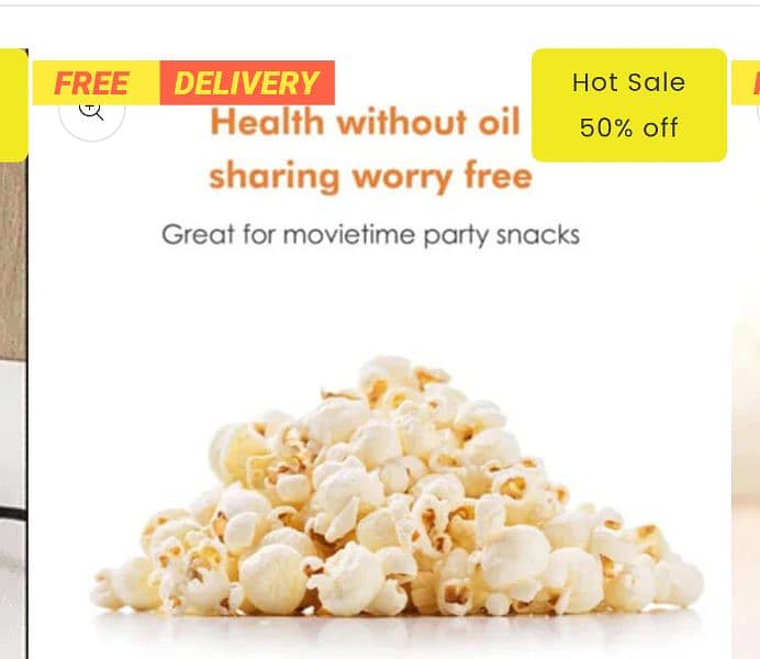 Portable Hot Popcorn Machine - Automatic Popcorn Maker 6