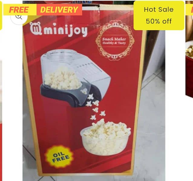 Portable Hot Popcorn Machine - Automatic Popcorn Maker 7