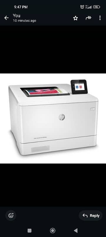 HP laser jet pro M454dw 0