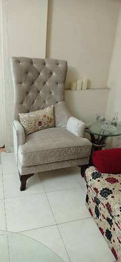 Two Seater High Sofa Chairs