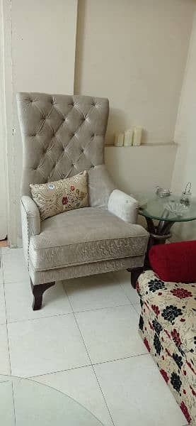 Two Seater High Sofa Chairs 0