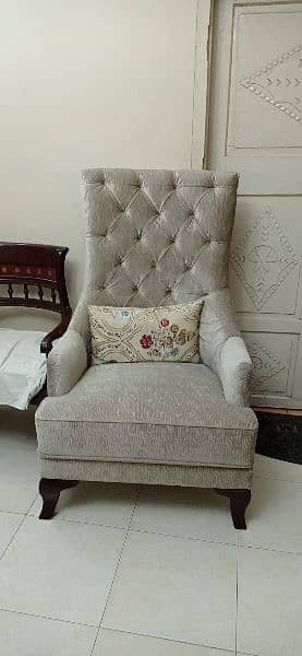 Two Seater High Sofa Chairs 1