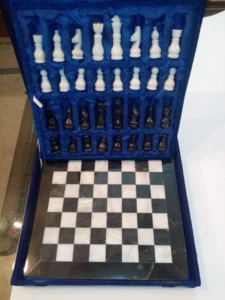 MARBLE CHESS BOARD GAME SET 12