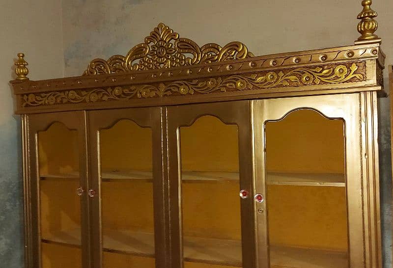 beautiful chinioti sheesham wood bedset 9