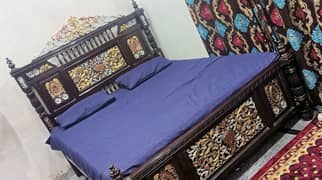 King Size Bed Set Wooden Complete