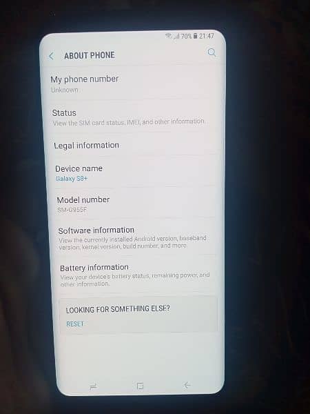 Samsung S8+. 4.64 non pta butt sim work 2 year sy 4