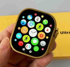 Hk9 Ultra Golden Smart Watch Full HD 49mm.  • Home Delivery Free.