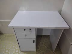 white writing table office and home study