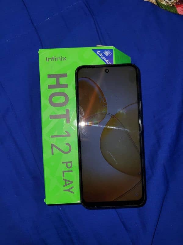 Infinix hot 12 play with box and oppo original Charger 5