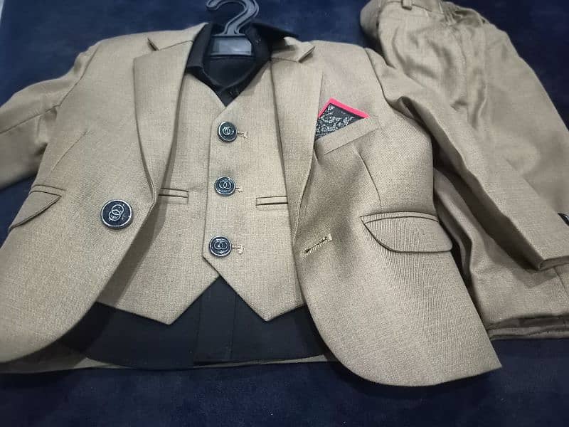 1 year old brand new pant coat with shirt and waist coat 1