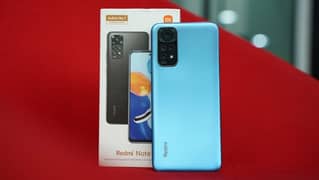 Redmi note 11 with box 10by 10 lush pice 4+2_128