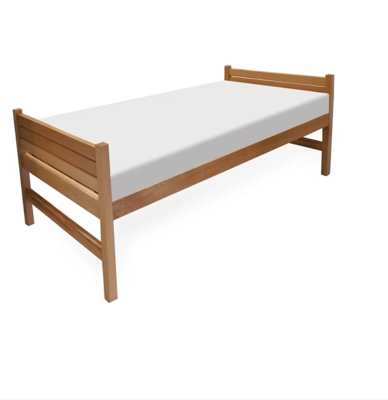 single Bed or double bed solid wood kikar mukamal tyar 45k or 95k 4