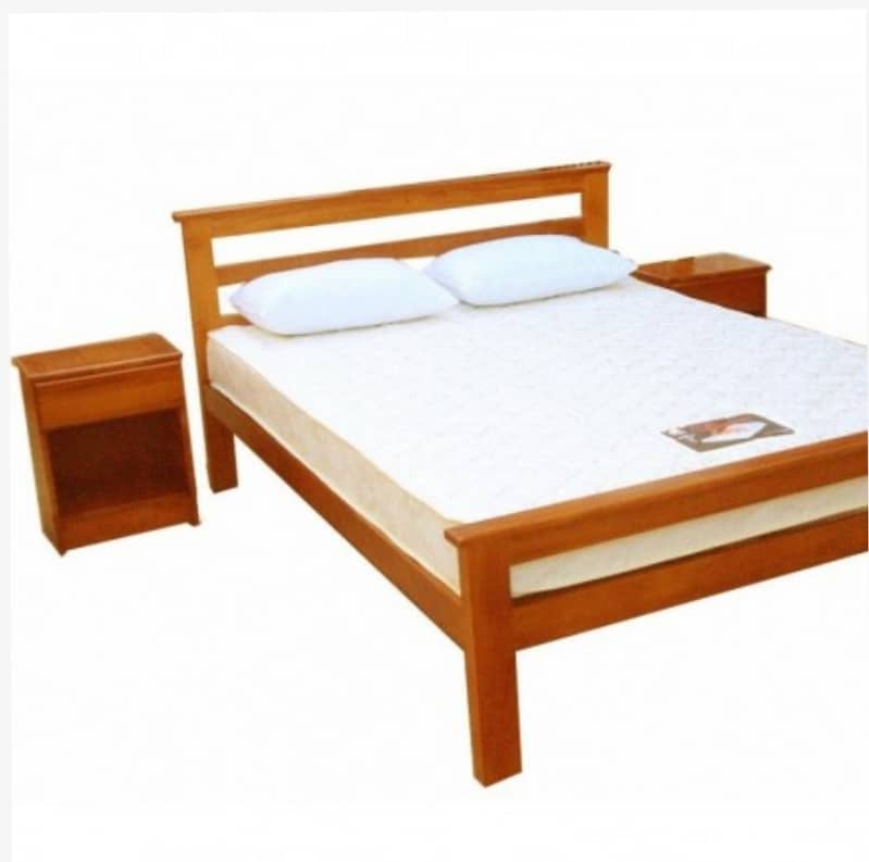 single Bed or double bed solid wood kikar mukamal tyar 45k or 95k 8