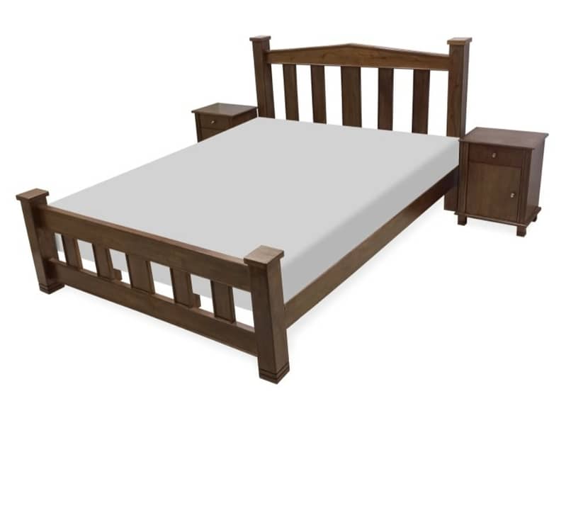 single Bed or double bed solid wood kikar mukamal tyar 45k or 95k 9