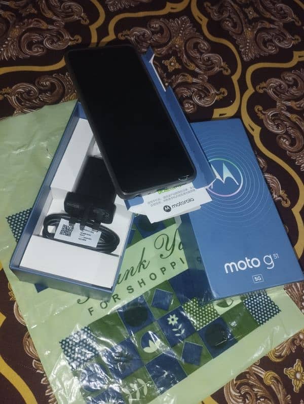 MOTOROLA G51 5G MOBILE 4month Sim Chala ge 2